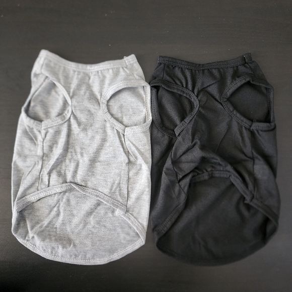 NWT Black & Grey sleeveless T-shirts size M - Picture 4 of 5